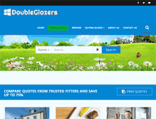 Tablet Screenshot of double-glazers.co.uk